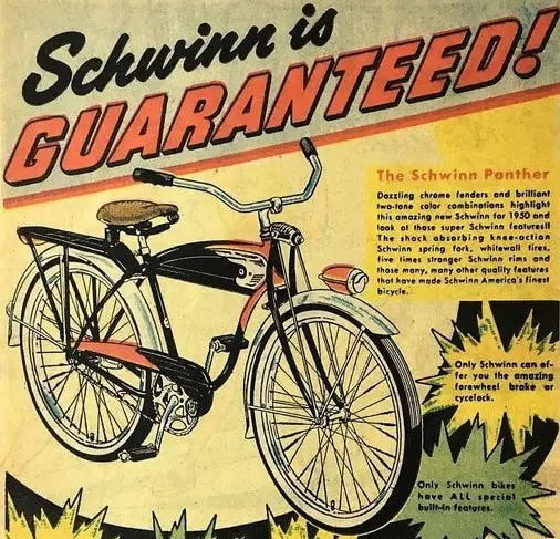 1950 Schwinn Panther advertisement