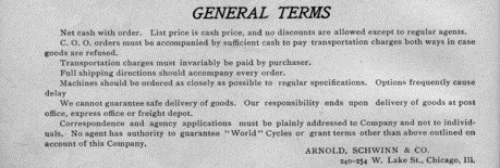 1899 schwinn terms