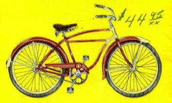 Schwinn Vintage Bicycle Rare 1950s Bike Cycle Metal Model >>>Length 11.5 Inches 