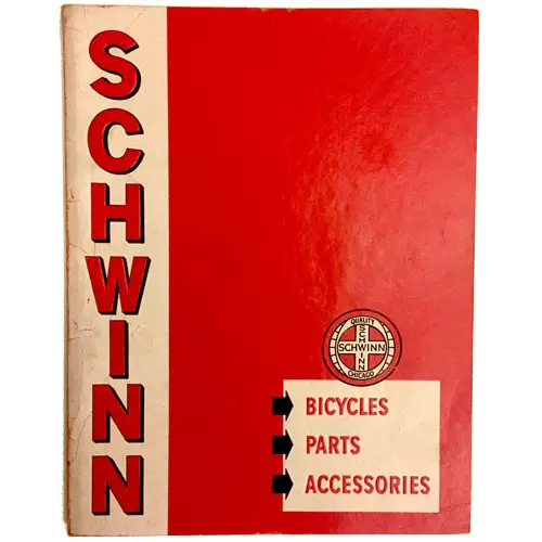 1954 schwinn dealer catalog front page