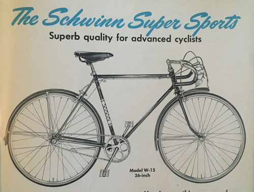 1954 schwinn super sports lightweight