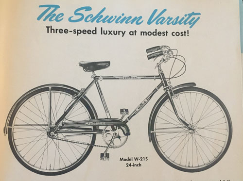 1954 schwinn varsity 24 inch