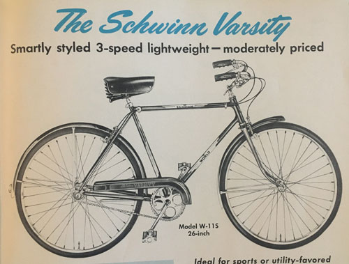 1954 schwinn varsity 26 inch