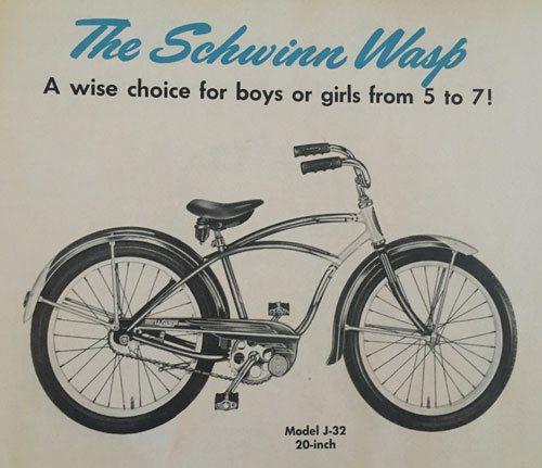 1954 schwinn wasp 20 inch