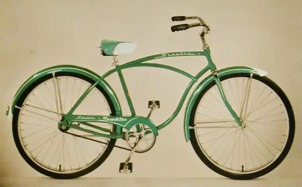 vintage green schwinn bike