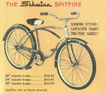 Schwinn spitfire bicycle sale