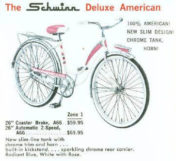 1962 The Schwinn Deluxe American for Girls