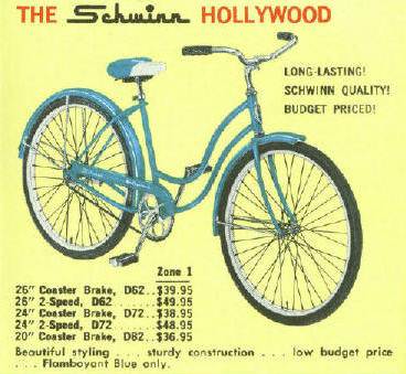 1961 The Schwinn Hollywood