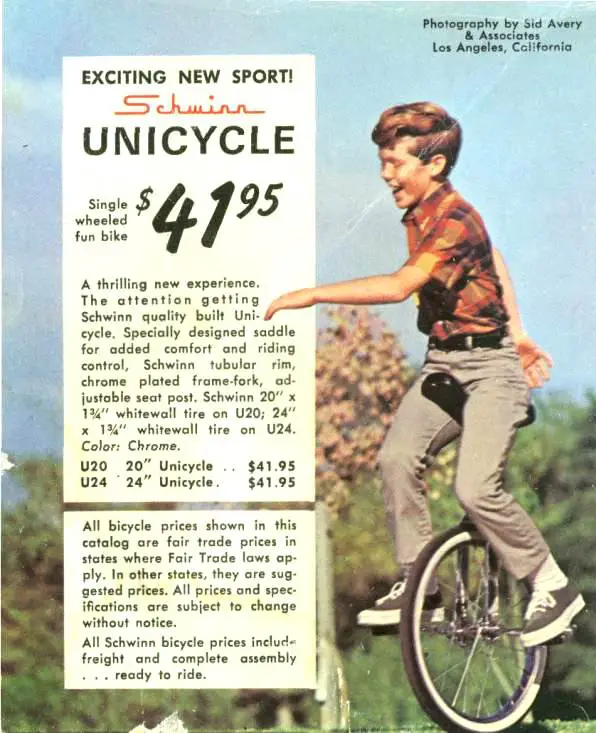 1968 schwinn unicycle