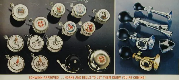 1978 schwinn accessories horns and bells