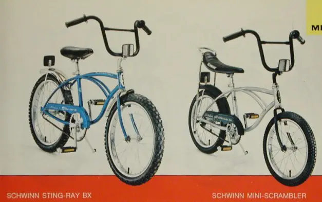 1978 schwinn stingray and mini scrambler
