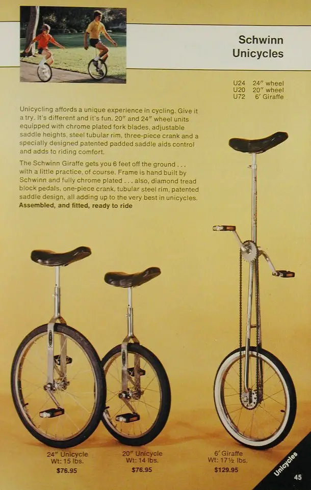 1979 schwinn unicycle