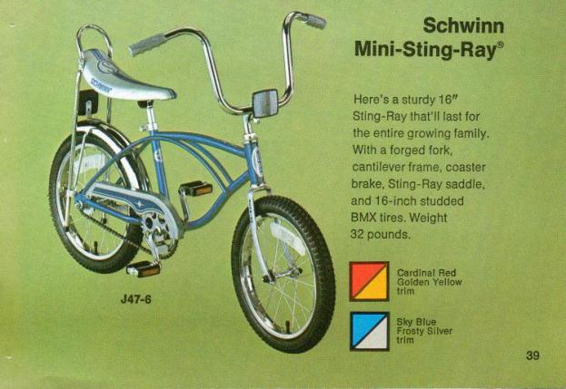 1980 schwinn mini stingray