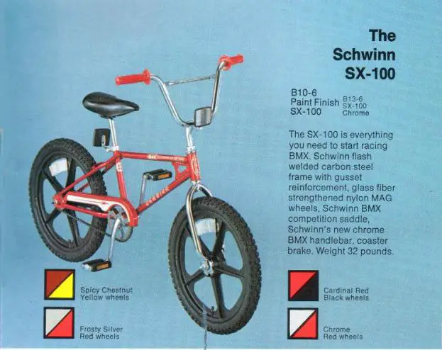 1980 schwinn sx 100
