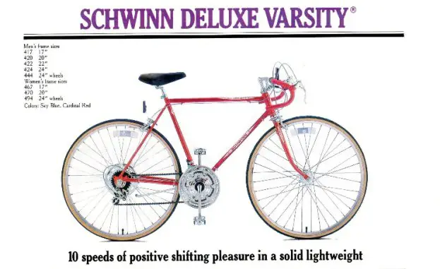 1981 schwinn deluxe varsity