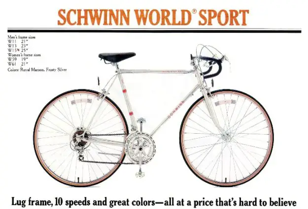 1981 schwinn world sport