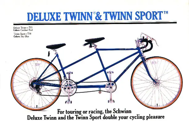 1982 schwinn deluxe twinn