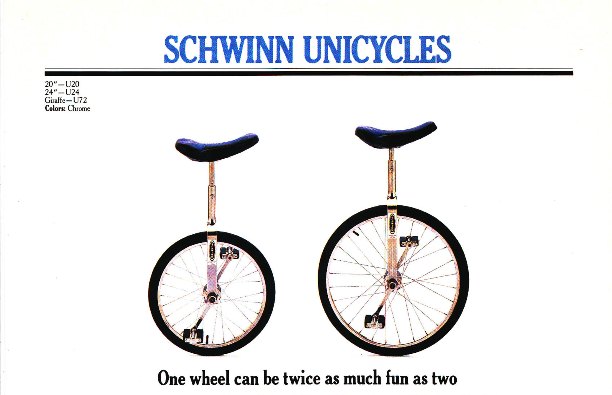 1982 schwinn unicycle