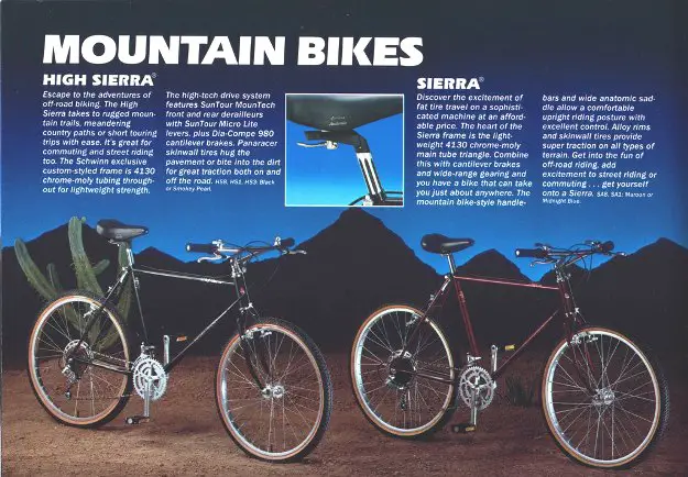 schwinn sierra mountain bike 1985