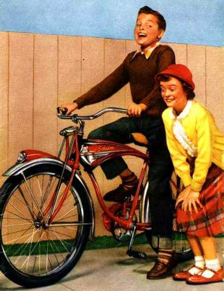 Detail of  the 1952 Schwinn bicycle catalog cover
