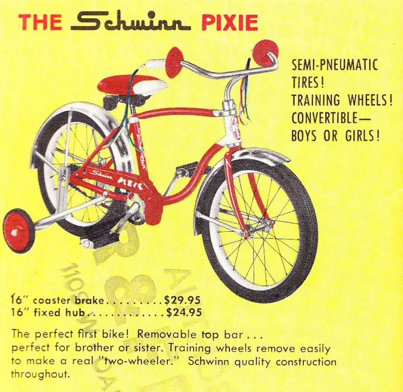 Schwinn Pixie 16" Kids Bike Small SS Single Speed 1985 Coaster Steel USA Charity 