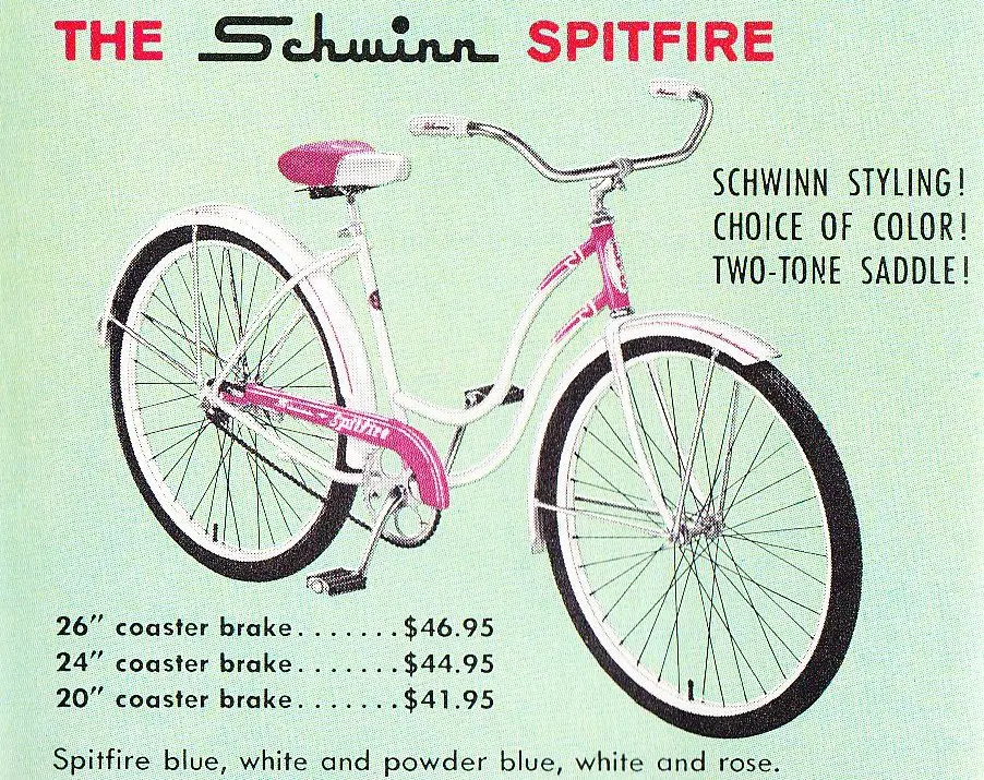 vintage schwinn spitfire bicycle