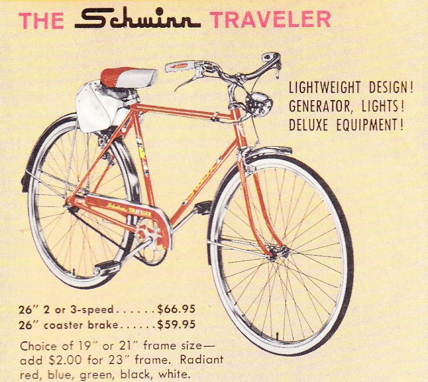 1978 Schwinn Traveler Vintage Touring Bike Frame Set 50cm Small Steel US Charity 