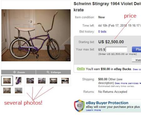 schwinn bicycle values