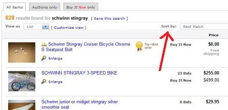 stingrays-ebay-sort