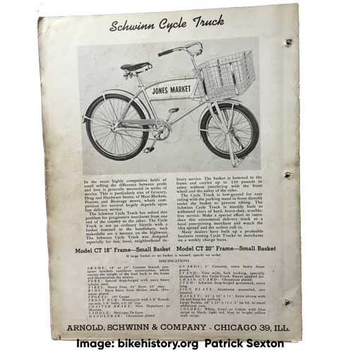 1946 Schwinn dealer catalog back cover