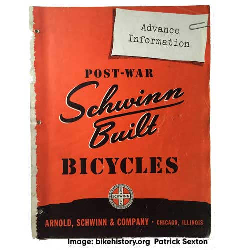 1946 schwinn dealer catalog front cover