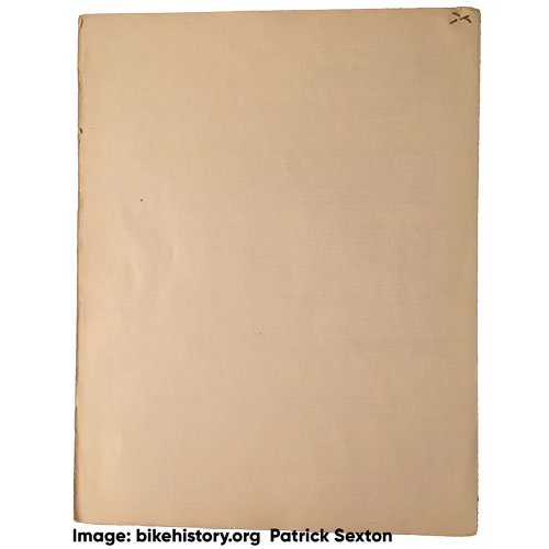 1949 Schwinn Price List back cover
