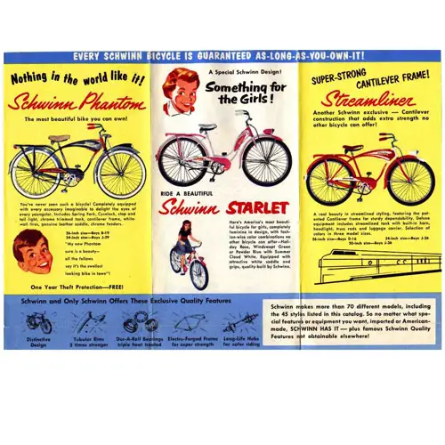 1954 Schwinn consumer catalog intro