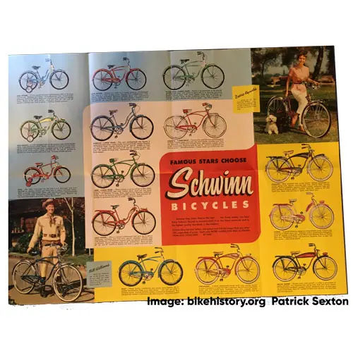 1956 Schwinn consumer catalog interior page