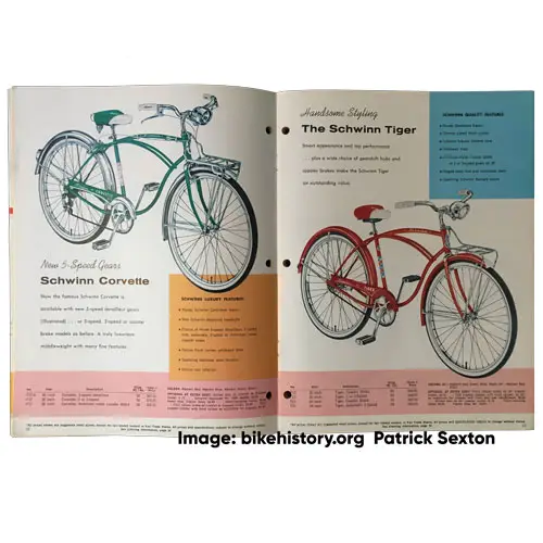 1962 Schwinn dealer catalog interior page