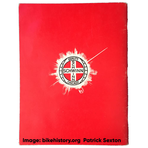 1962 Schwinn parts and accessories catalog back cover
