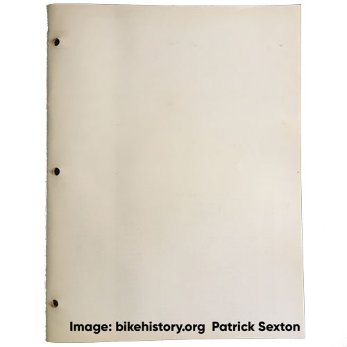 1964 Schwinn parts and accessories price list back cover