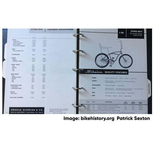 1965 Schwinn dealer catalog interior page