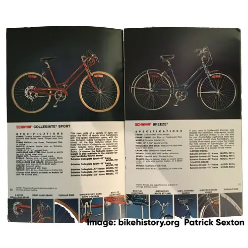 1975 Schwinn consumer catalog interior page