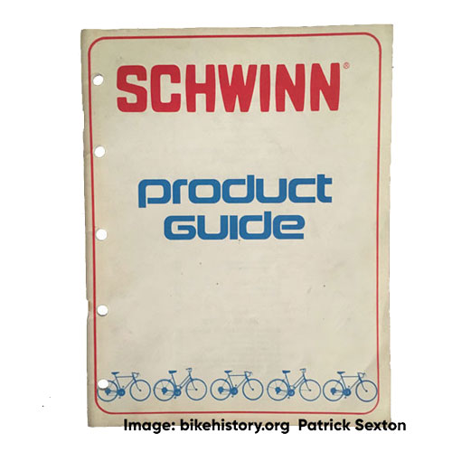 1975 schwinn product guide front cover
