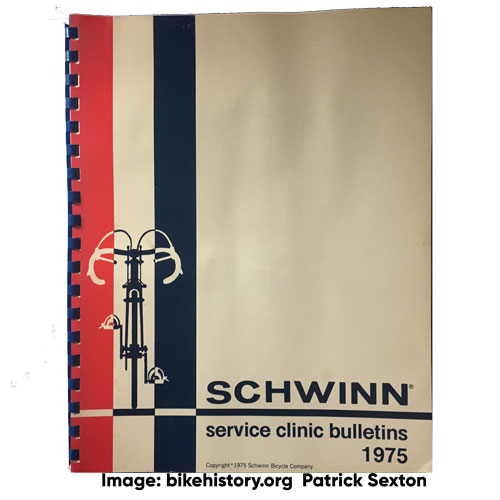 1975 schwinn service clinic bulletins front cover