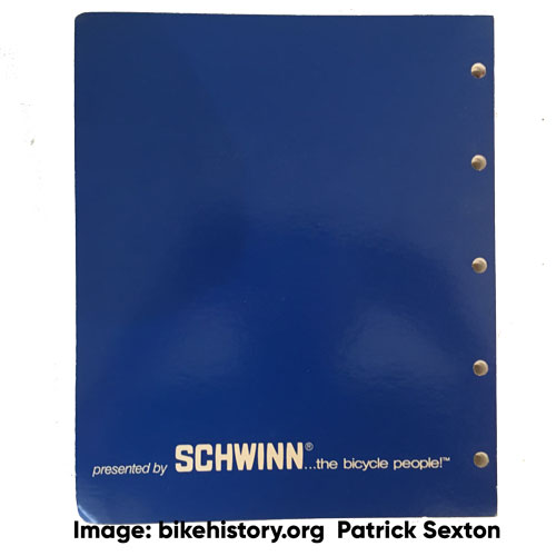 1976 Schwinn parts and accessories catalog back cover