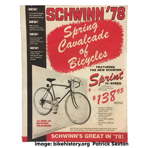 1978 schwinn Cavalcade of Bicycles front cover