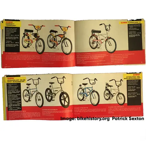 1978 Schwinn consumer catalog interior page