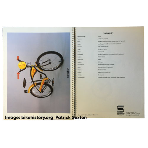 1981 Schwinn dealer catalog interior page