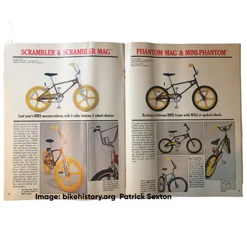 1982 Schwinn consumer catalog interior page