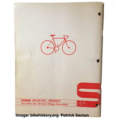 1982 Schwinn parts and accessories price list back cover