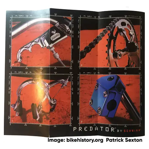 1982 schwinn predator product introduction back cover