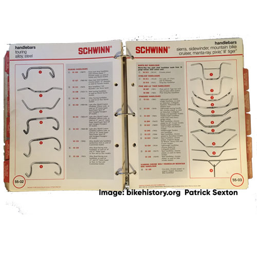 1983 Schwinn parts and accessories catalog interior page