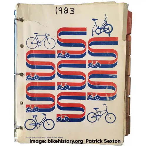 1983 schwinn parts and accessories catalog front cover